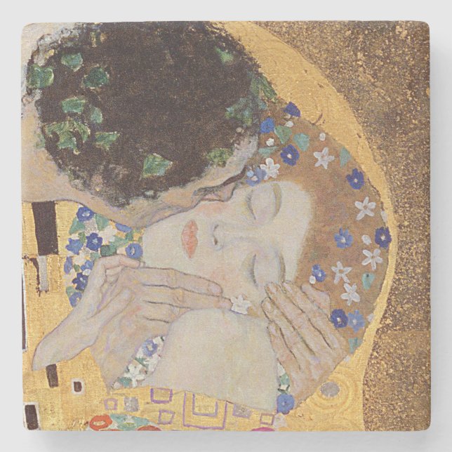 The Kiss, 1907-08 Stone Coaster (Front)