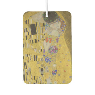 The Kiss, Art Nouveau Oil Painting, Gustav Klimt Car Air Freshener