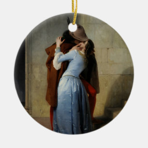 The Kiss (by Francesco Hayez) Ceramic Ornament