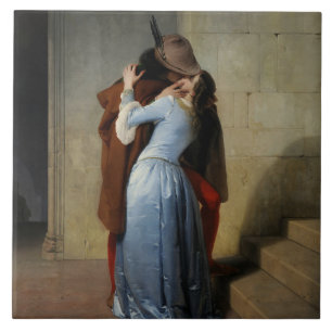 The Kiss (by Francesco Hayez) Ceramic Tile