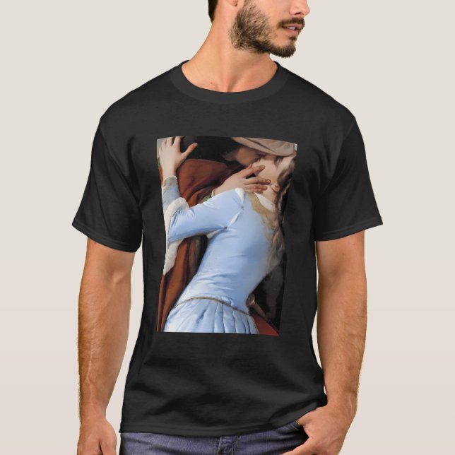 The Kiss By Francesco Hayez T-Shirt (Front)