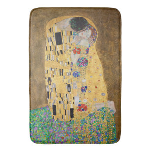 The Kiss by Gustav Klimt Bath Mat
