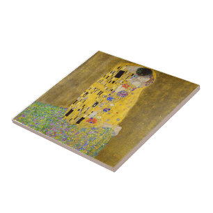 The Kiss by Gustav Klimt Ceramic Tile