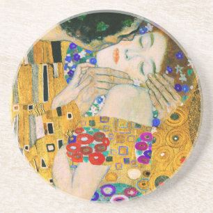 The Kiss by Gustav Klimt Coaster