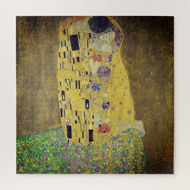 The Kiss by Gustav Klimt, detail 1 Jigsaw Puzzle (Vertical)