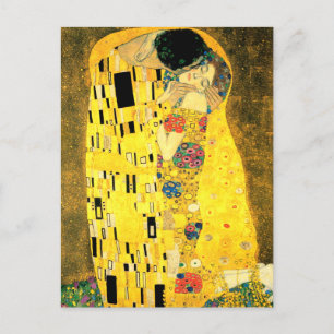 The Kiss by Gustav Klimt Fine Art Postcard