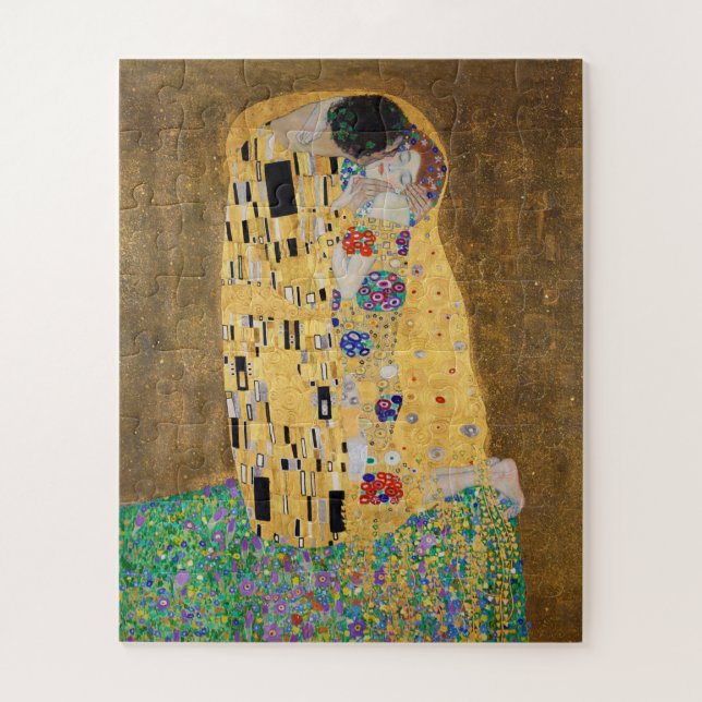 The Kiss by Gustav Klimt Jigsaw Puzzle (Vertical)