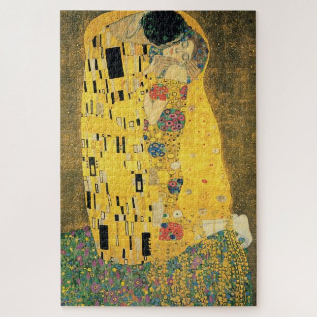 The Kiss by Gustav Klimt Jigsaw Puzzle (Vertical)