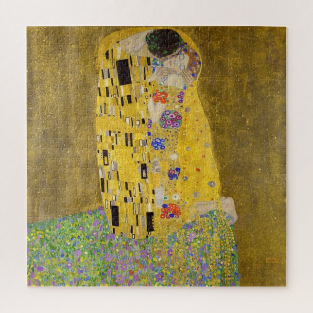 The Kiss by Gustav Klimt Jigsaw Puzzle (Vertical)
