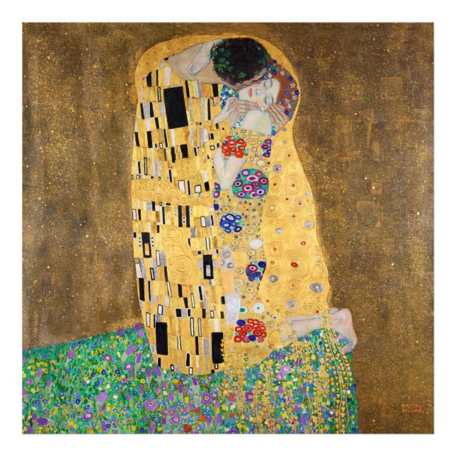 The Kiss by Gustav Klimt Photo Print (Front)