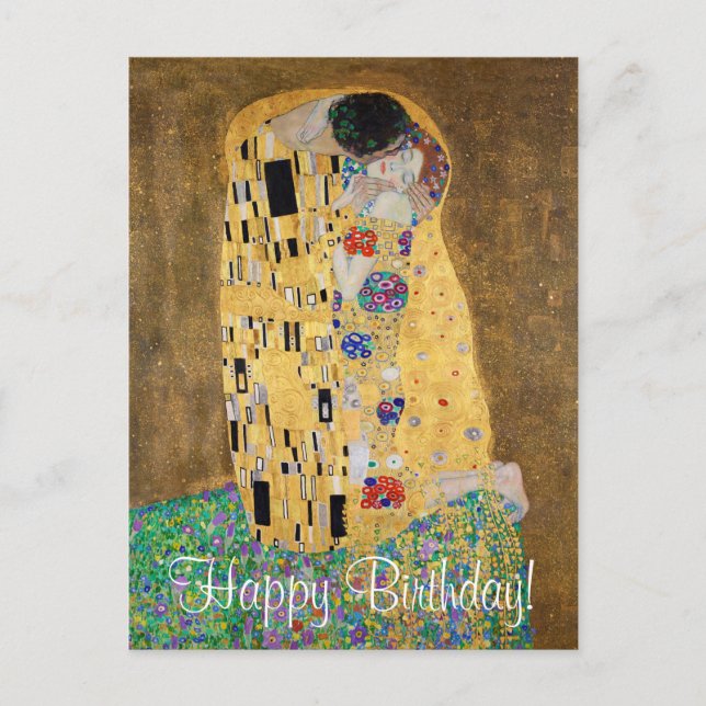 The Kiss by Gustav Klimt Postcard (Front)