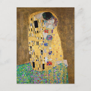 The Kiss by Gustav Klimt  Postcard