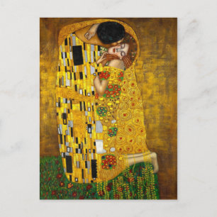 The Kiss by Gustav Klimt Postcard