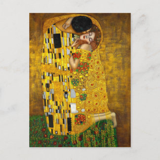 The Kiss by Gustav Klimt Postcard