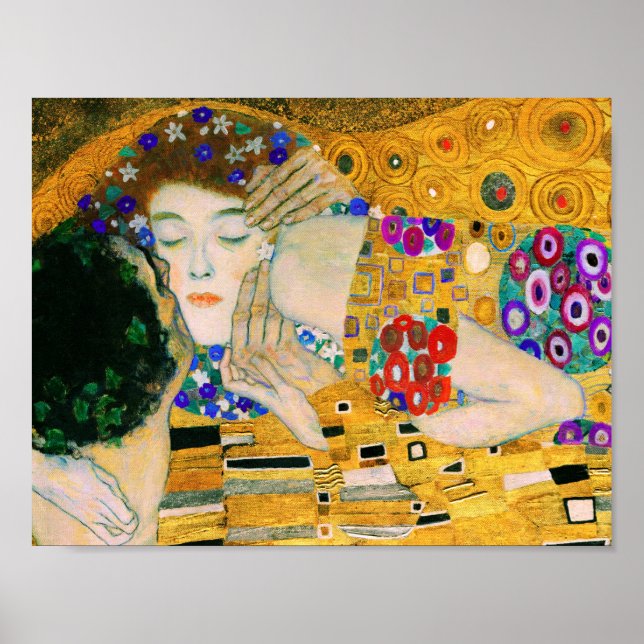 The Kiss by Gustav Klimt Poster (Front)