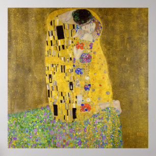 The Kiss by Gustav Klimt Poster