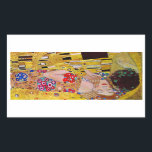 The Kiss by Gustav Klimt Rectangular Sticker<br><div class="desc">This painting titled The Kiss is made by the famous artist, Gustav Klimt. About Gustav Klimt Gustav Klimt was an Austrian Symbolist painter and one of the most prominent members of the Vienna Secession movement. He became one of the founding members and president of the Wiener Sezession in 1897 and...</div>