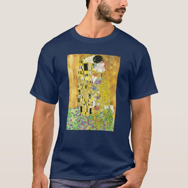 The Kiss by Gustav Klimt T-Shirt (Front)