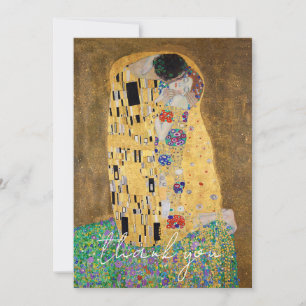 The Kiss by Gustav Klimt Thank You Card