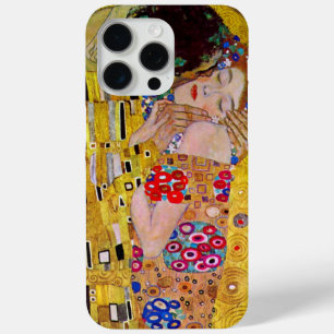 The Kiss by Gustav Klimt, Vintage Art Nouveau iPhone 15 Pro Max Case