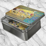 The Kiss by Gustav Klimt, Vintage Art Nouveau Jigsaw Puzzle<br><div class="desc">The Kiss (Der Kuss) (1907/08) by Gustav Klimt is probably his most famous work. Klimt began work on it in 1907 and it is the highpoint of his so-called 'Golden Period'. The Kiss is a vintage Victorian Era Symbolism fine art love and romance painting featuring a romantic couple in various...</div>