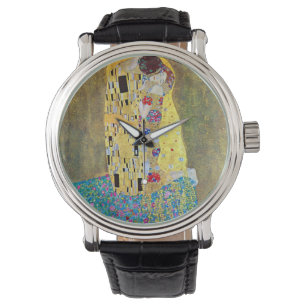 The Kiss by Gustav Klimt, Vintage Art Nouveau Watch