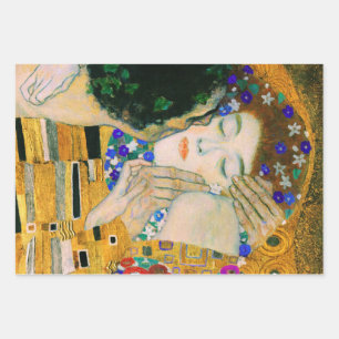 The Kiss by Gustav Klimt Wrapping Paper Sheet
