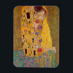 The Kiss by Gustave Klimt Magnet<br><div class="desc">"The Kiss" by Gustave Klimt (1908,  oil and gold leaf on canvas,  Österreichische Galerie Belvedere museum,  Belvedere Palace,  Vienna,  Austria)</div>