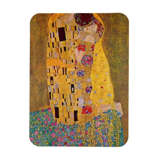 The Kiss by Gustave Klimt Magnet (Vertical)