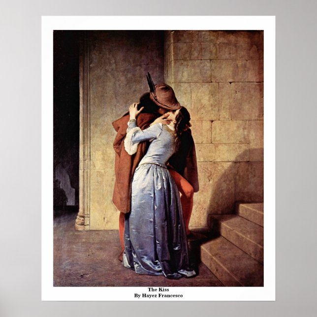 The Kiss By Hayez Francesco Poster (Front)