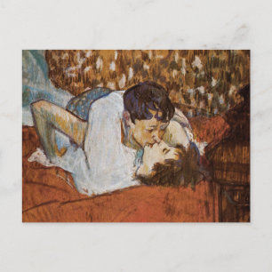 The Kiss - by Henri de Toulouse-Lautrec Postcard
