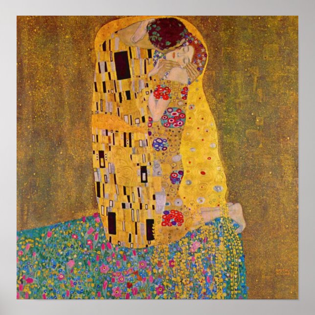 The Kiss by Klimt Poster (Front)