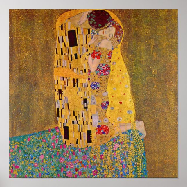 The Kiss by Klimt Poster (Front)