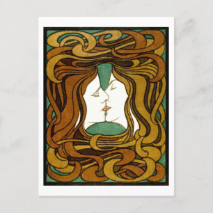 The Kiss by Peter Behrens Postcard