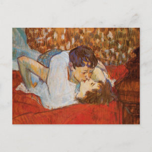 The Kiss by Toulouse-Lautrec Postcard