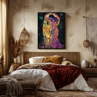 The Kiss Celestial Fantasy Art Nouveau