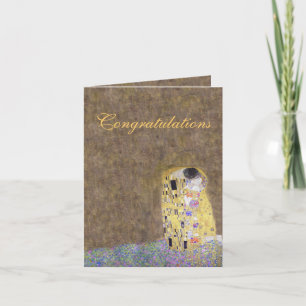 The Kiss Congratulations Wedding or Anniversary Card