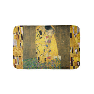 The Kiss (Der Kuss) by Gustav Klimt, Vintage Art Bath Mat