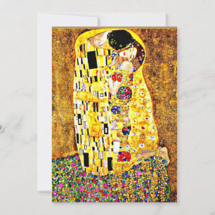 The Kiss, famous painting by Gustav Klimt Card