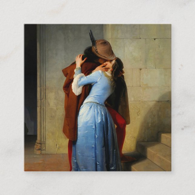 The Kiss Francesco Hayez Enclosure Card (Front)