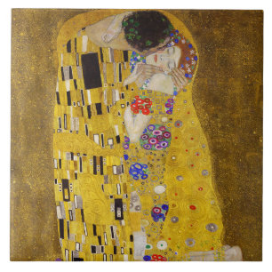 The Kiss - Gustav Klimt   Ceramic Tile