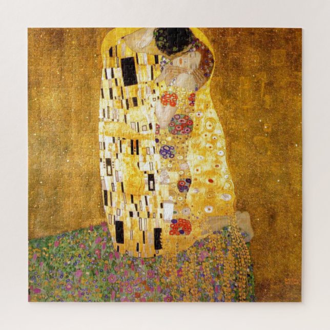 The Kiss Gustav Klimt Classical Painting Artwork Jigsaw Puzzle (Vertical)
