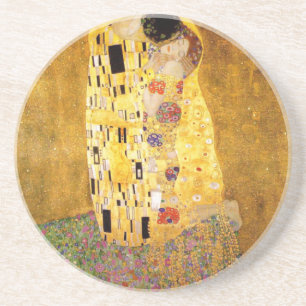 The Kiss Gustav Klimt Coaster
