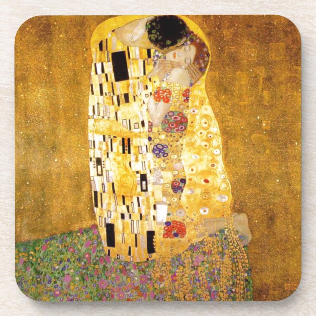 The Kiss Gustav Klimt Coaster (Front)