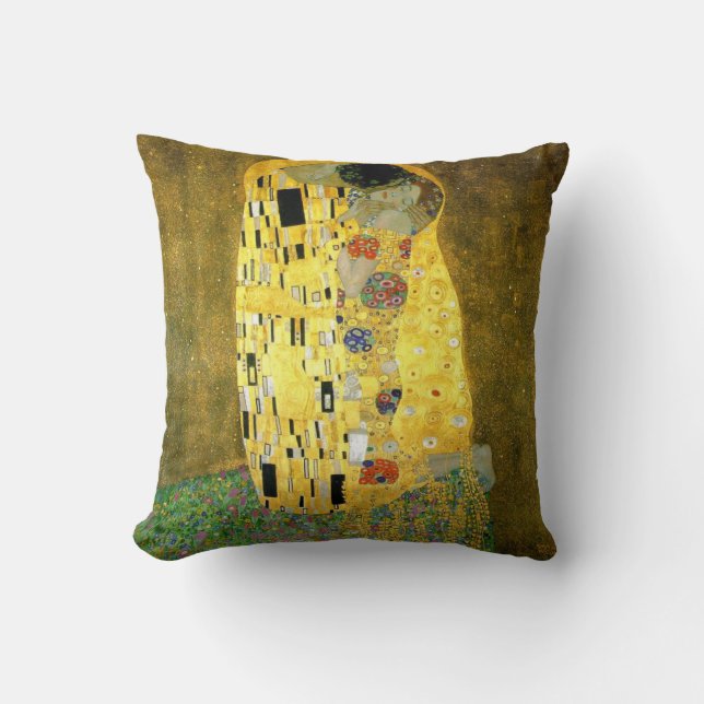 The Kiss ~ Gustav Klimt Cushion (Front)