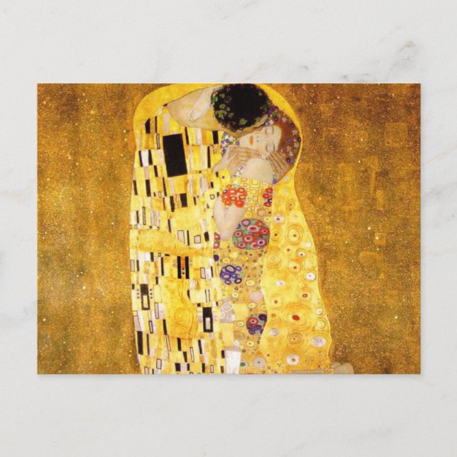 The Kiss Gustav Klimt Postcard (Front)