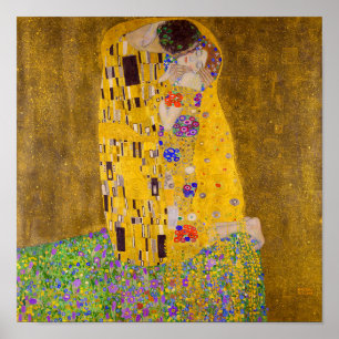 The Kiss Gustav Klimt Poster