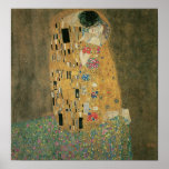 The Kiss, Gustav Klimt Poster<br><div class="desc">The Kiss,  1907-08 Gustav Klimt</div>