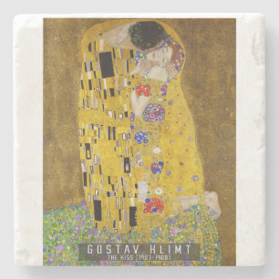 The Kiss - Gustav Klimt Stone Coaster