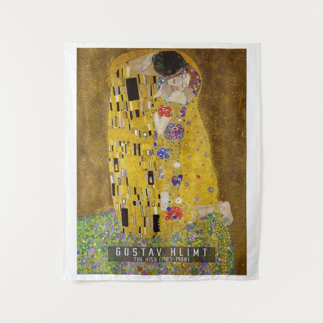 The Kiss - Gustav Klimt   Tapestry (Front)